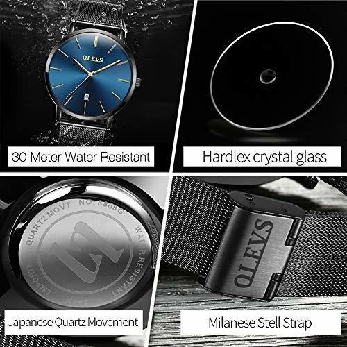 Minimalista Relojes Ultra Finos Para Mujeres Con Brazalete,