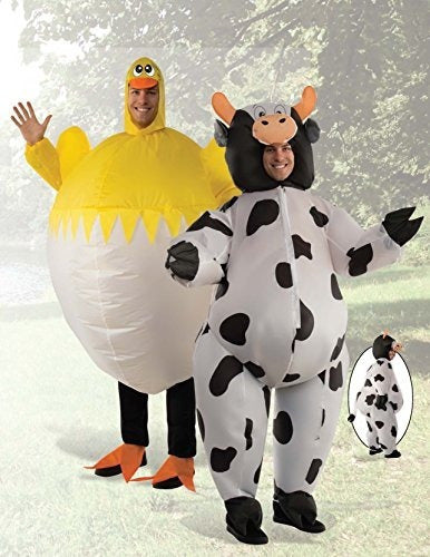Traje Inflable De Vaca Para Hombre, Estándar