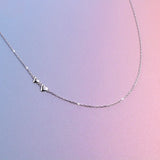 Joyería De Plata Esterlina Tiny Delicate Double Forever