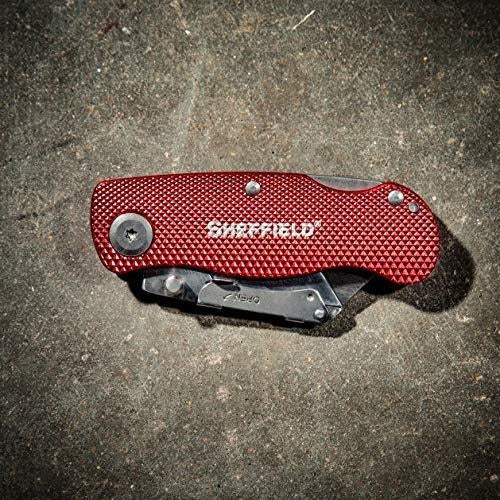 Cuchillo Utilitario Sheffield Ultimate Lock Back - Rojo