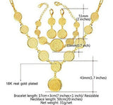 Collar De Perlas Con Cuentas De Monedas