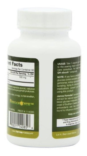 Jarrow Formulas Citrus Bergamot, 500 Mg, 60 Cápsulas