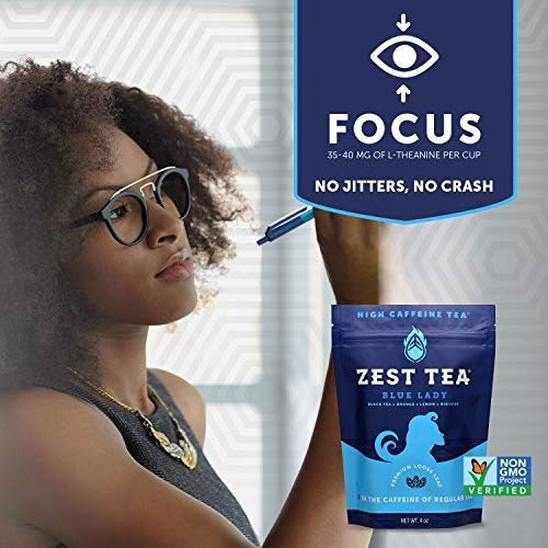 Zest Tea Energy Blends: Blue Lady Black Flavor