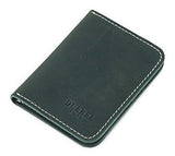 Cartera Delgada De Cuero Con Bolsillo Frontal