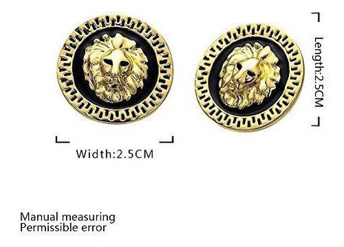 Pendientes Negros Chapados En Platino Con Oro Rosa