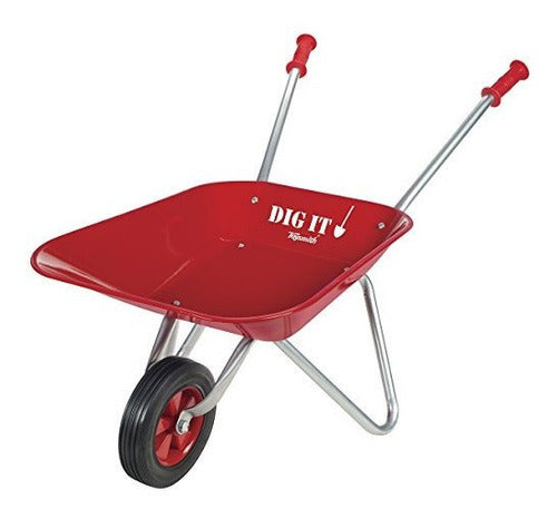 Carretilla roja de Metal