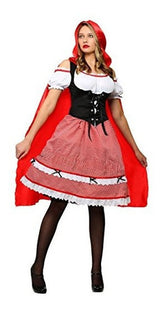Funcostumes Largo De Rodilla Disfraz De Caperucita Roja L