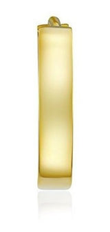 Aretes tipo argolla de oro de 14 k
