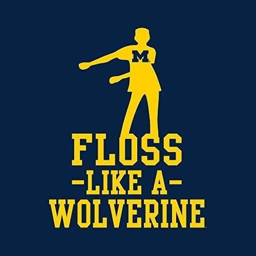 Ys1126 - Michigan Wolverines Floss Like A Wolverine Camiseta