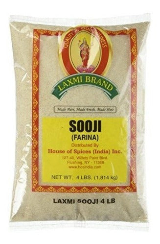 Laxmi Brand Sooji 4 Lb,Rico en carbohidratos