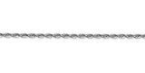 Cadena De Cuerda Cuádruple Con Corte De Diamante De Oro
