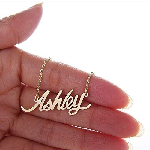 Collar De Nombre De Carrie Chapado En Oro