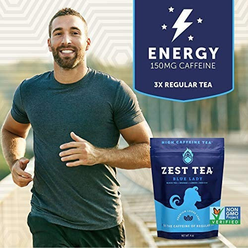 Zest Tea Energy Blends: Blue Lady Black Flavor