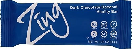 Barra de proteína a base de plantas Zing  Coco de chocolate