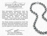 La Fuente De Perlas 9-10mm Aretes De Gina De Perlas