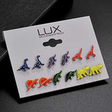 Lux Accesorios Aretes de Dinosaurio Jurásico