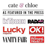 Cate & Chloe Valerie Pride Aretes Colgantes De Oro Blanco