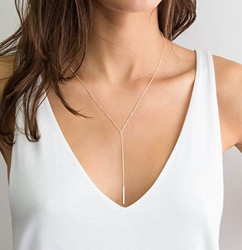 Collar Metzakka Lariat de plata de ley