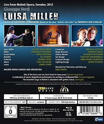 Verdi: Luisa Miller [blu-ray]
