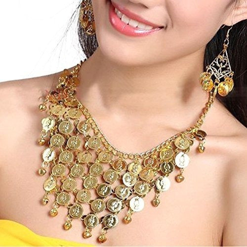 joyas de danza del vientre collar y aretes
