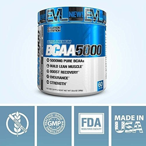 Evlution Nutrition Bcaa5000 Powder 5 Gramos De Bcaa Premium
