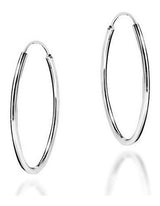 Pendientes De Aro De Plata Esterlina Ovales Modernos .925