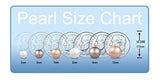 Oro Blanco De 14 K 8-8.5 Mm Aaa Collar De Perlas Cultivadas