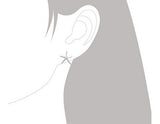 Pendientes De Plata Esterlina Con Estrella De Mar