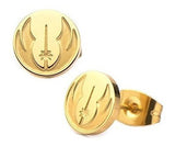 Pendientes chapados en oro