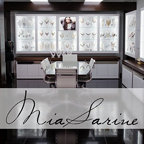 Mia Sarine Plata De Ley Con Baño De Rodio 1 3/8 Cttw Aretes