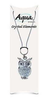Juego De Collar Y Aretes De Búho Brillante Desconcertado