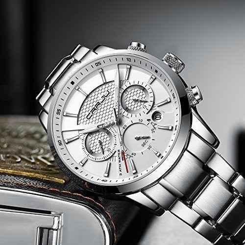 Crrju Elegant Business Date Relojes Para Hombres, Cronógrafo