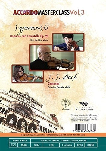 Clase magistral de Salvatore Accardo, Vol.  dvd