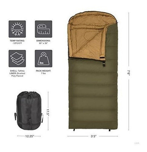 Teton Sports 100r Celsius Xxl -18c / 0f Saco De Dormir;