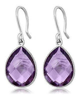 Gem Stone King Pendientes Colgantes De Plata De Ley 925