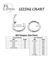 Aretes en forma de aros con bisagra
