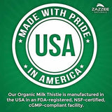 Cápsulas De Extracto De Cardo De Leche Orgánico Zazzee Usda