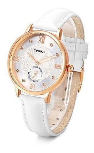 Reloj De Pulsera De Cuero Para Mujer Analógico