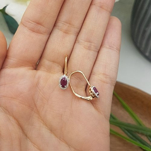 Aretes para damas de diamante