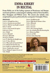 DVD Emma Kirkby En Recital Con Christopher Wilson En Wigmore