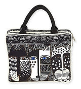 Laurel Burch Wild Cat Black and White Cosmetic Tote De Viaje