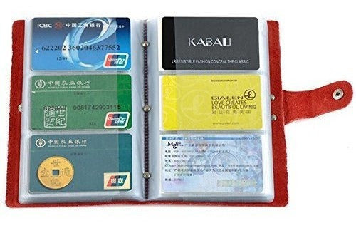 Tarjetero de cuero para tarjetas de crédito,