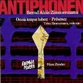 Bernd Alois Zimmermann Presencia  tiempo Para Todo cd
