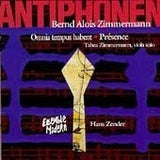 Bernd Alois Zimmermann Presencia  tiempo Para Todo cd