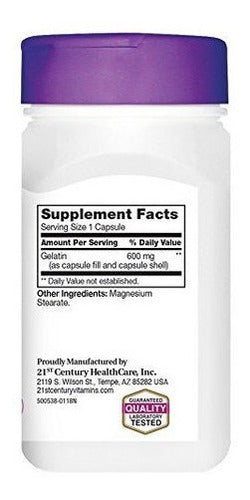 Gelatina 600 Mg, 100 Cápsulas