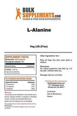 Suplementos a granel L-alanina en polvo (1 kilogramo)