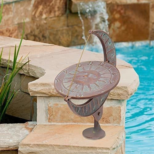 Reloj De Sol Sun Y Moon De Whitehall Products, Cobre Verdi