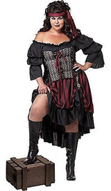 California Costumes - Talla Grande Pirata - Mujer Plus,