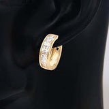Pendientes De Aro Huggie | Chapado En Oro Amarillo De 18 K |