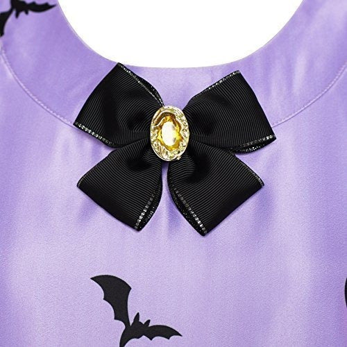 Vestido Para Niñas Fiesta De Halloween Bruja Murciélago